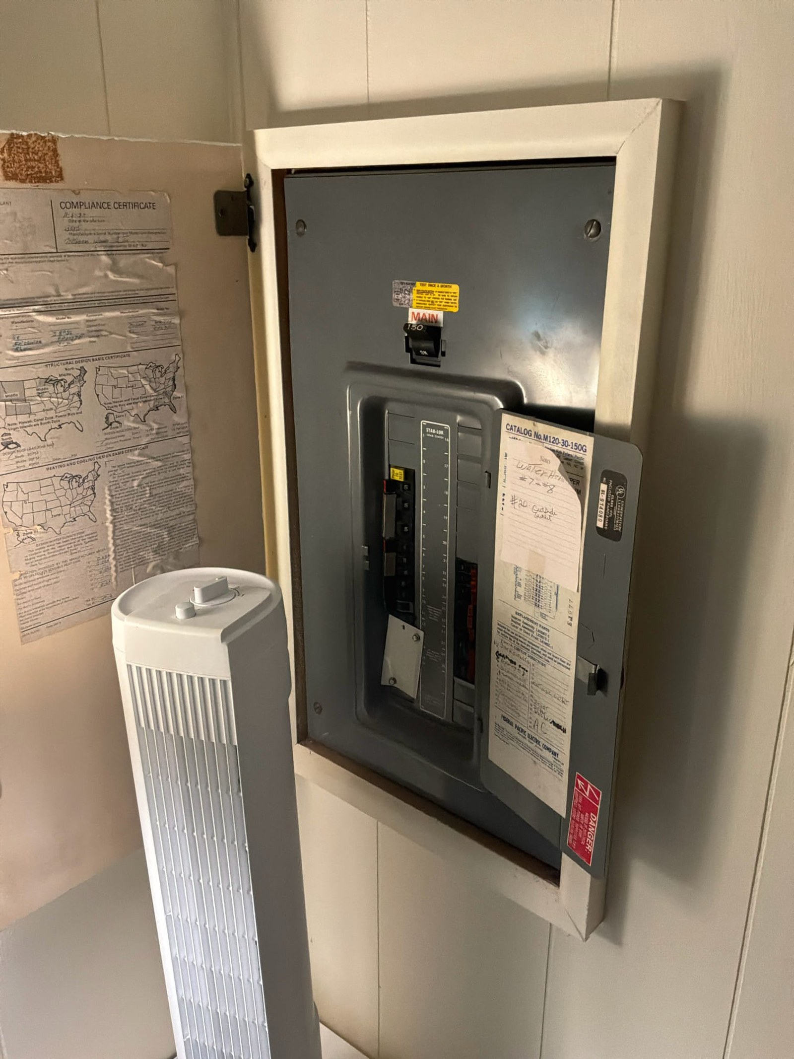 Modern Square D panel installed after FPE replacement in Sarasota